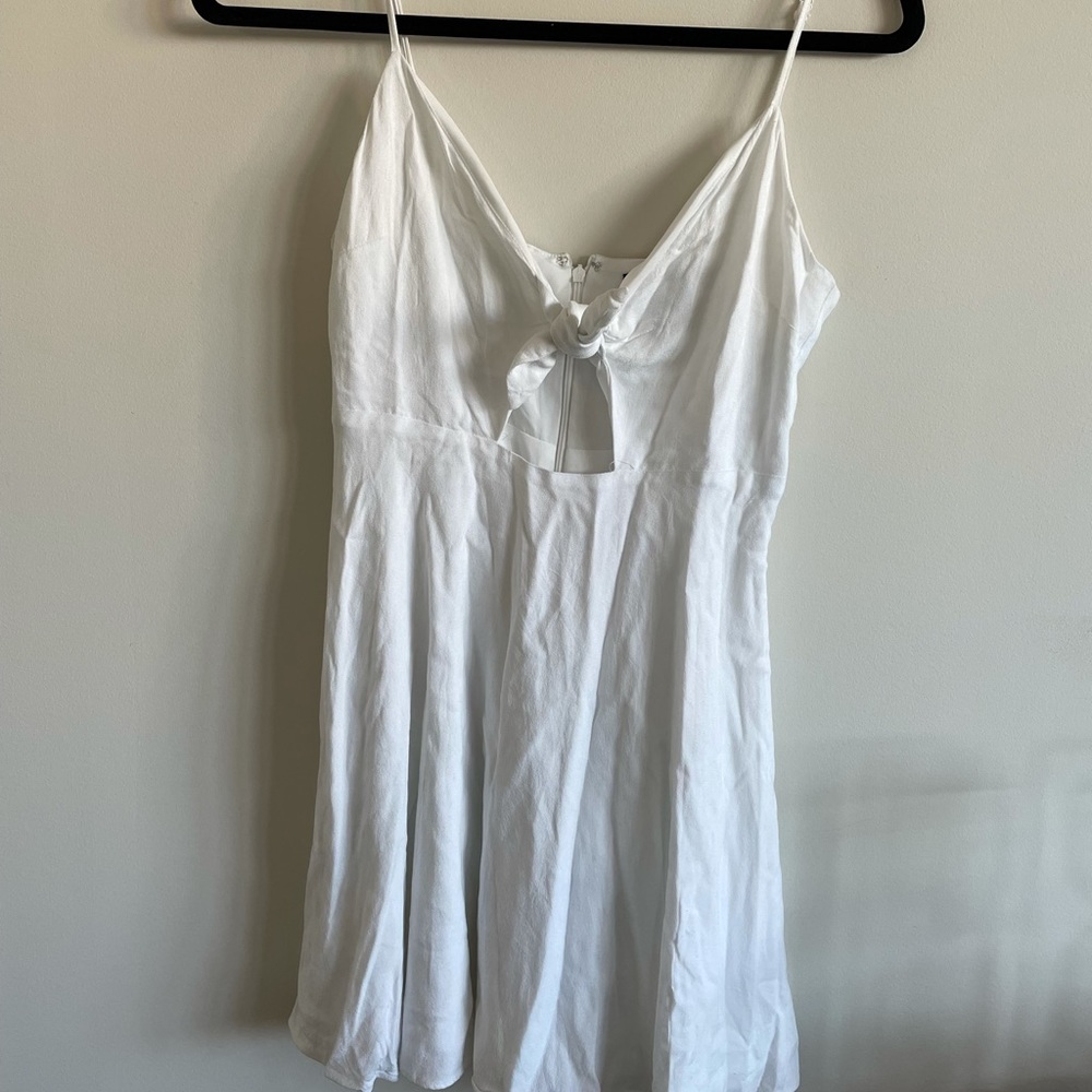 Forever 21 S front tie white dress